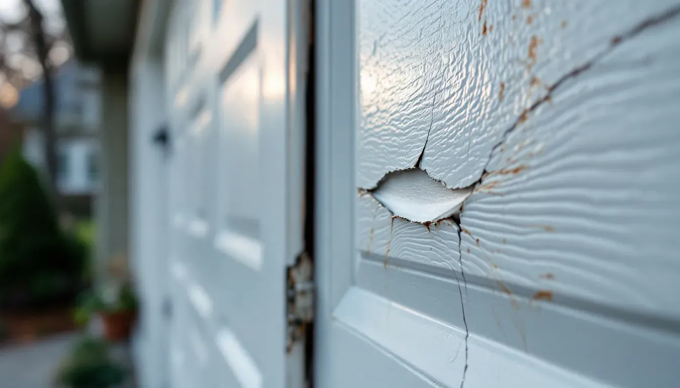 Garage Door Dent Repair in Omaha
